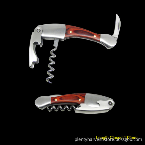 Waiter's Corkscrew with Wooden Handle (# 1103)